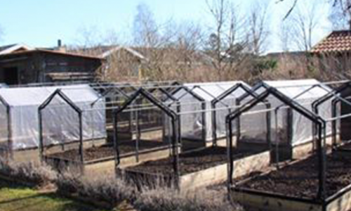 The care of the kitchen garden is made easier