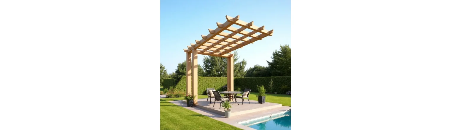 Plus cubic pergola