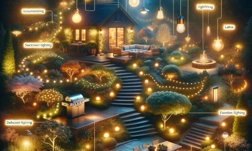 Guide til udendrsbelysning → Alt du skal vide