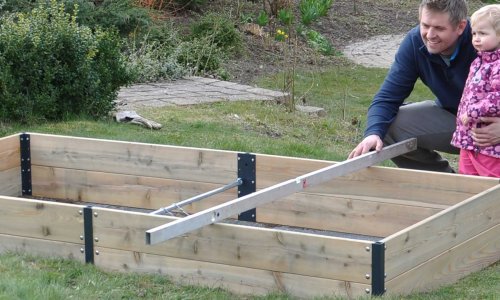 GrowCamp raised beds are also available in wood!