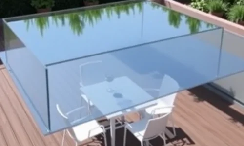 Glashegn til terrasse