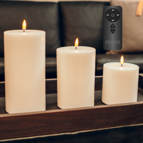 Hvide LED lys s�t inkl. 1 x Fjernbetjening