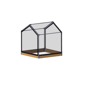 Tunnel Raised bed - Siberian larch frame 15x120x120 cm