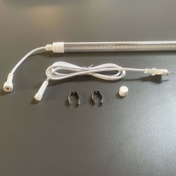 LED growth fixture 10W - 60 cm incl. clip &amp; plug (with cord)