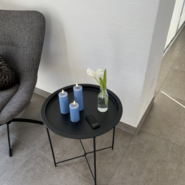 DeluxeHomeart Ice Blue LED Bloklys 5x15 cm