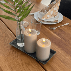 Deluxe Homeart Sand LED Bloklys 7,5x10&nbsp;cm