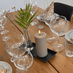 Deluxe Homeart Sand LED Bloklys 7,5x15&nbsp;cm