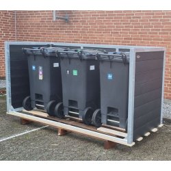 Triple (3) skraldespandsskjuler classic - ben