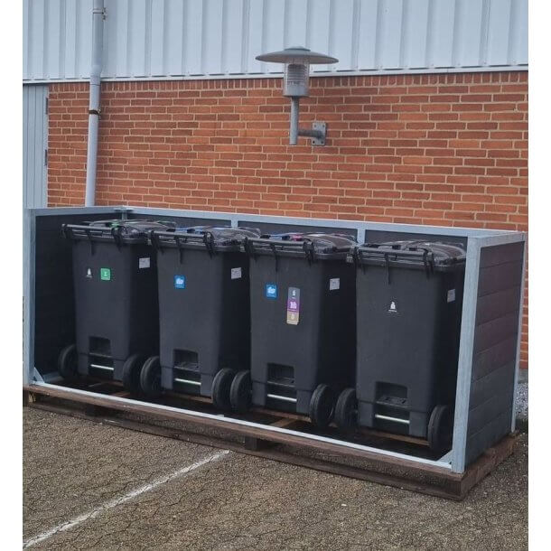 Quatro (4) skraldespandsskjuler classic - ben