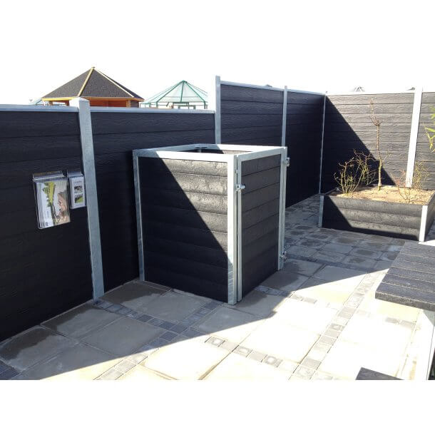 Single (1) skraldespandsskjuler Classic m/lge