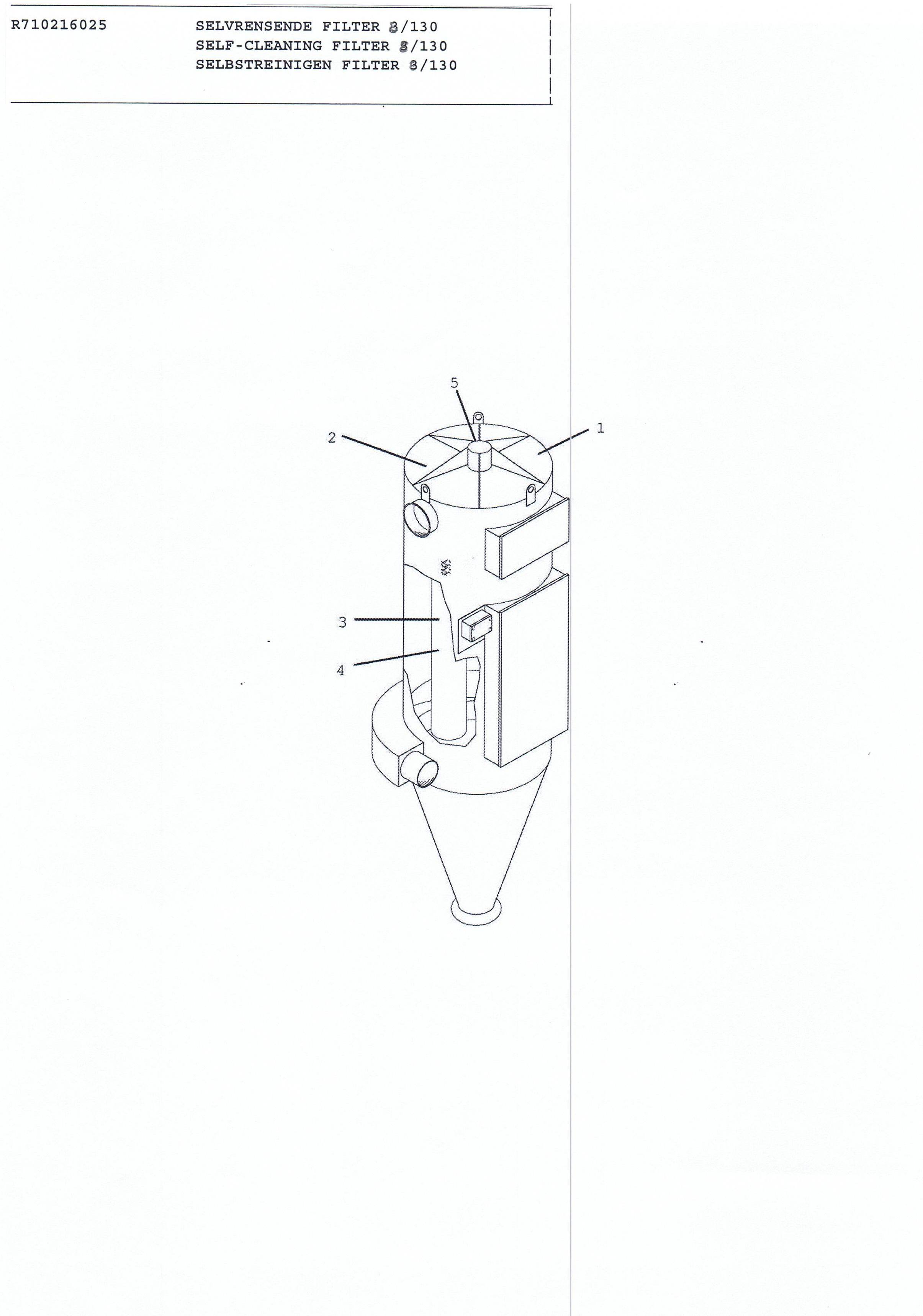 Selvrensende Filter 8-130 Filterkurv 8/130 Nr 3 - President