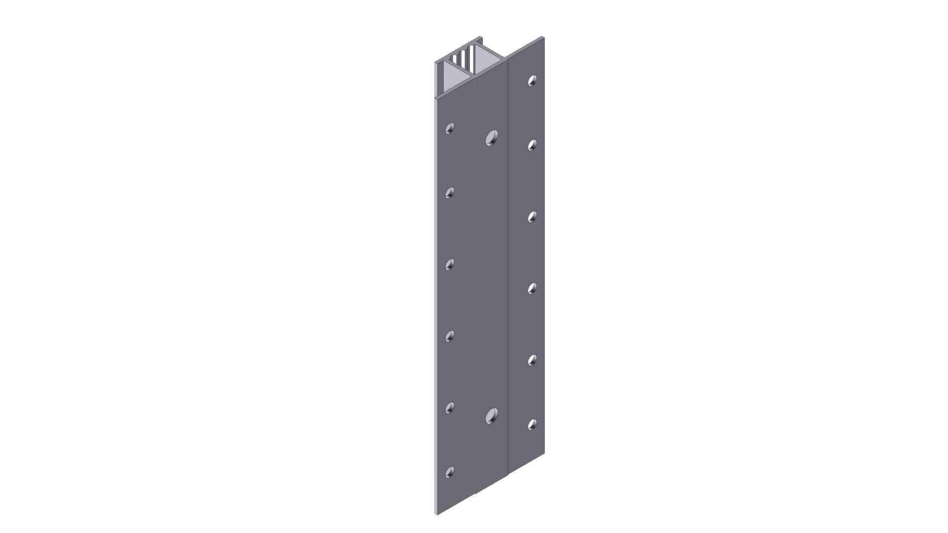 Se 2. sortering - Midterstolpe i aluminium til højbed TRÆ/30 cm hos Growcamp.dk