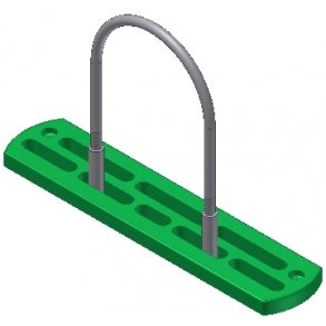 BESLAG 80MM ENKELT F/30-50MM