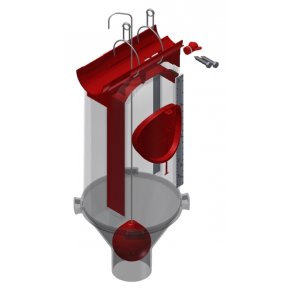 VD5-75, 10 LITER M/75 MM UDLB CENTRAL TRAGT
