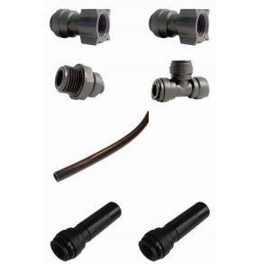 VANDTILSLUTNING FOR DOBBEL AUTOMATER 10 MM AQUASPEED MED ½'UDVENDIG GEVIND