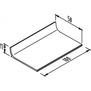 FODERBORD KL 60 100 CM LANG