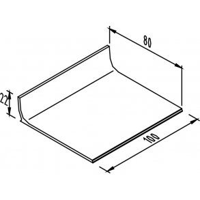 FODERBORD KL 80 100 CM LANG