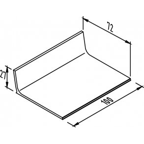 FODERBORD KL 72 100 CM LANG