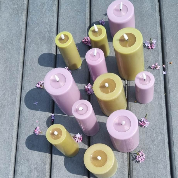 Ljus Lila Led-Blocklampa 5X12,5 Cm - 2. sortering