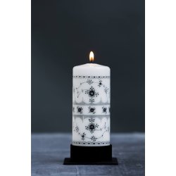 Blockljus 7X18 Cm. Bl Flyr, Svart