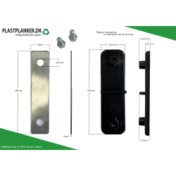 Plast connector til kreplader