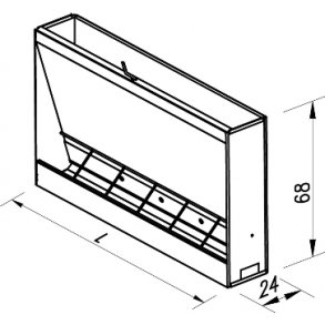 RUSTFRI FODERAUTOMAT M1X7 120X24X68 CM