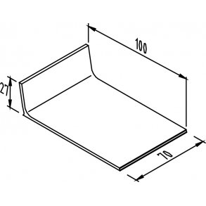 FODERBORD KL 100 70 CM LANG