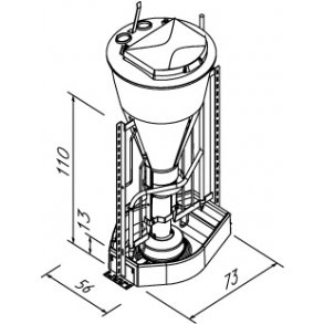 3IN1NX MAXI 70RW VANDCIRKULATION VINKELRAMME, 50-60 DYR/AUTOMAT