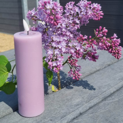 Deluxe Homeart Lys lilla LED Bloklys 5x15cm - 2. sortering