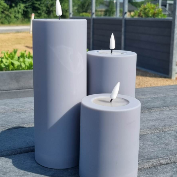 Gr Led-Blockljus 7,5X10 Cm - Utomhus