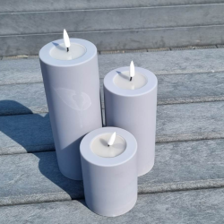 Gr Led-Blockljus 7,5X20 Cm - Utomhus