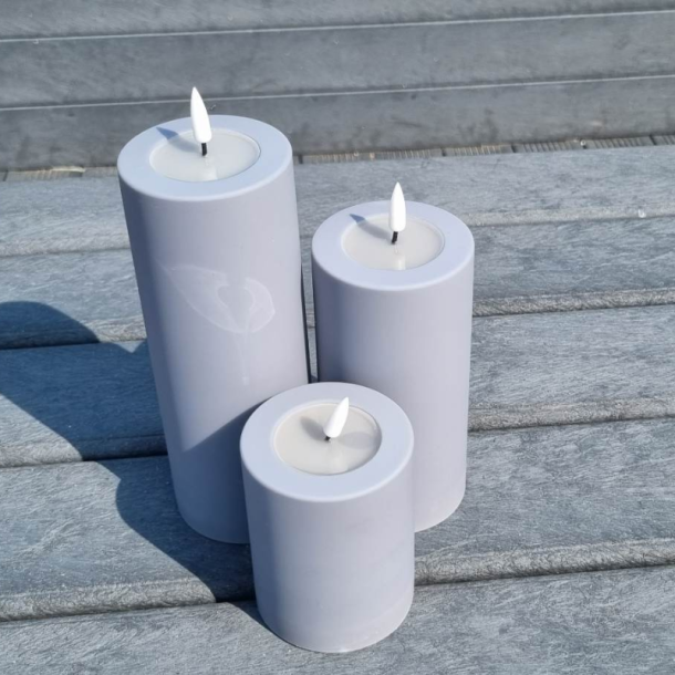 Gr Led-Blockljus 7,5X20 Cm - Utomhus