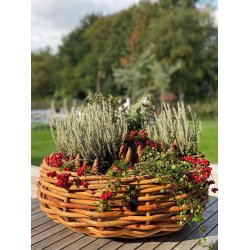 Maxi Rund Rattanbowle (inkl. pose)