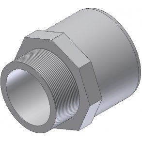 Overgang-pvc 50/63x2