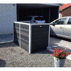 Dobbelt (2) skraldespandsskjuler Classic - ben