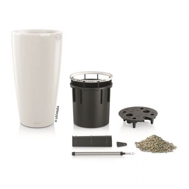 Lechuza Rondo 40 indendrs krukke til blomster med selvvandingssystem