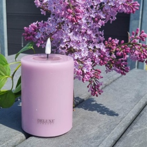 Ljus Lila Led-Blockljus 7,5X10 cm - 2. sortering