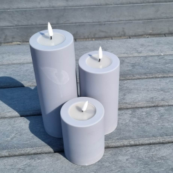 Gr Led-Blockljus 7,5X10 Cm - Utomhus