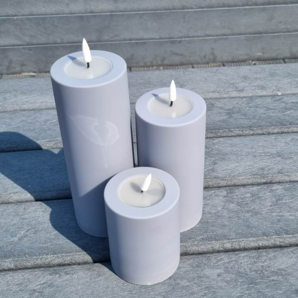 Gr Led-Blockljus 7,5X10 Cm - Utomhus