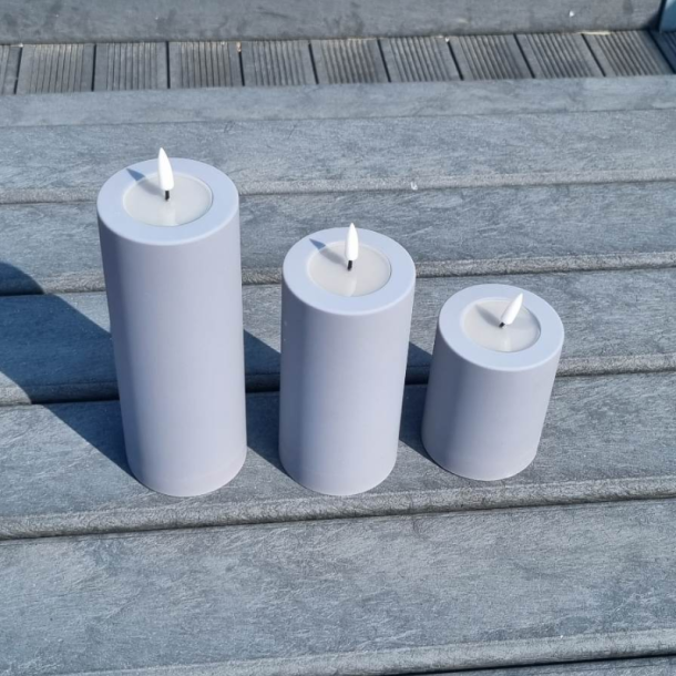 Gr Led-Blockljus 7,5X20 Cm - Utomhus