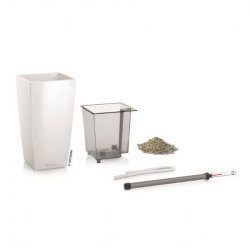 Lechuza Maxi Cubi indendrs krukke til blomster med selvvandingssystem 26