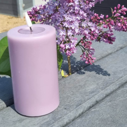 Ljus Lila Led-Blockljus 7,5X12,5 Cm - 2. sortering