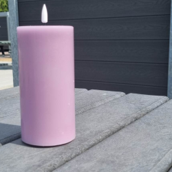 Ljus Lila Led-Blockljus 7,5X15 Cm - 2. sortering