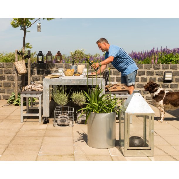 A2 Living lanterne mega galvaniseret hjde 70 cm udendrs 