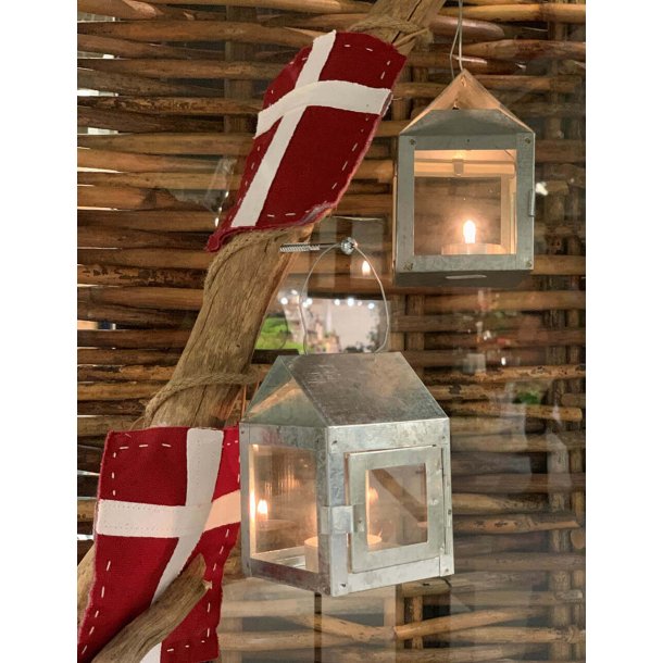 A2 Living fyrfads lanterne galvaniseret hjde 12 cm indendrs/udendrs 