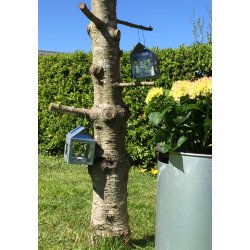 A2 Living fyrfads lanterne galvaniseret hjde 12 cm indendrs/udendrs 