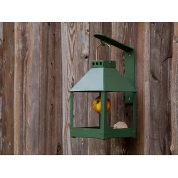 Olivengrn Mini Quadro 'Birdy Eat' Foderbrt