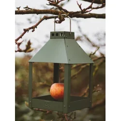 Olivengrn Mini Quadro 'Birdy Eat' Foderbrt