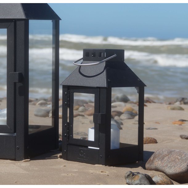  A2 Living lanterne micro sort hjde 25 cm udendrs 