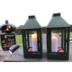 A2 Living lanterne midi oliven grn hjde 42,5 cm udendrs 